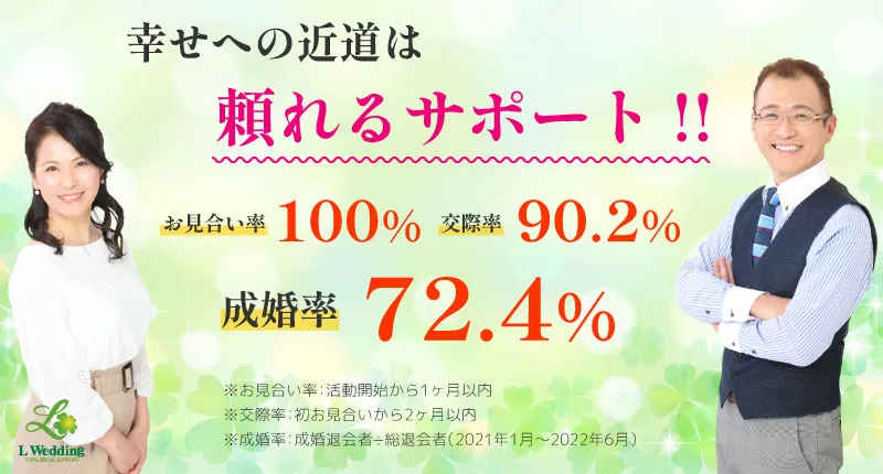 幸せへの近道は頼れるサポート!!